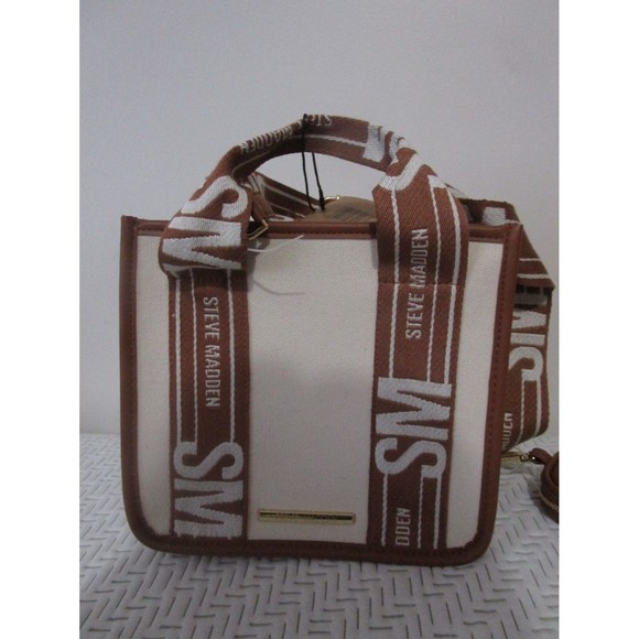 Steve Madden Handbags - NWT Steve Madden Viral Tik Tok Bag Purse Bwebber Canvas Creme Brown